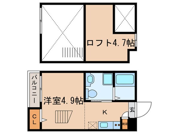 Housing Complex T2の物件間取画像